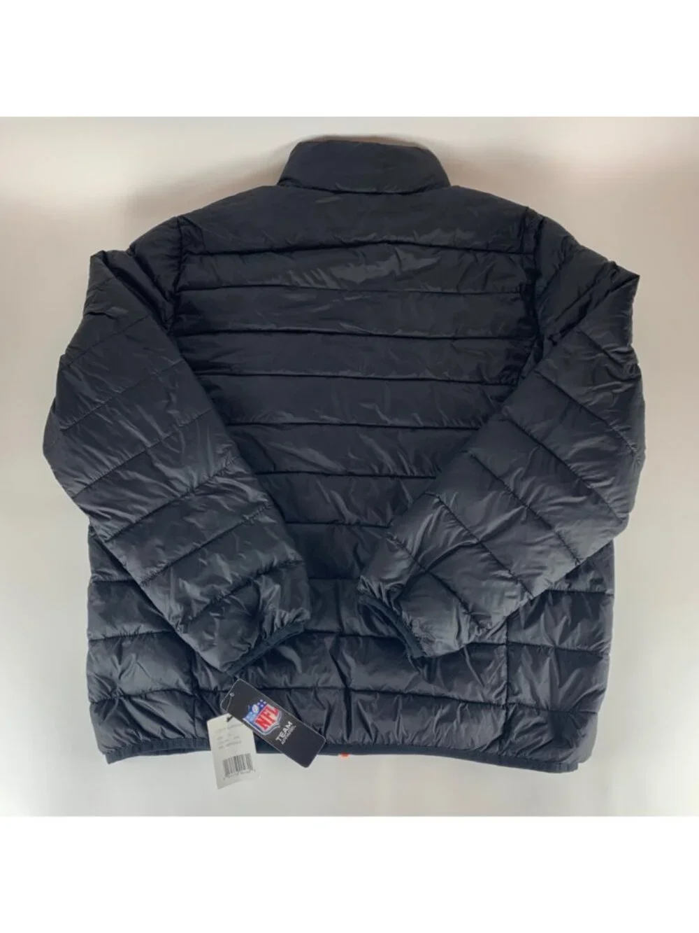 Cincinnati Bengals NFL Team Apparel Black Full Zip Packable Puffer Jacket XL New